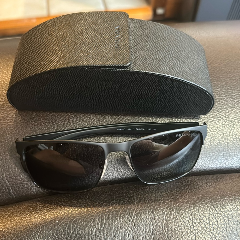 Prada PR 51OS Conceptual 58mm Polarized Sunglasses with Grey Gradient Lenses